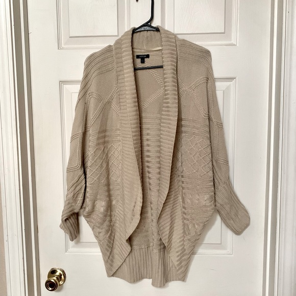Apt 9 beige chunky knit cocoon sweater - Picture 1 of 12